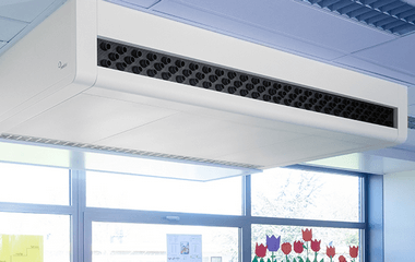 Afbeelding: Servicepaneel in ventilatie unit met de verborgen pinsluiting